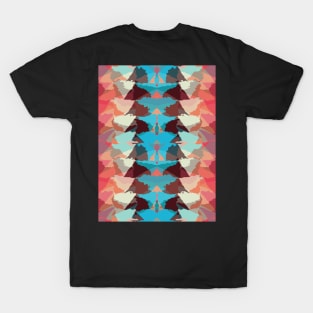 Abstract Retro Melted Pattern T-Shirt